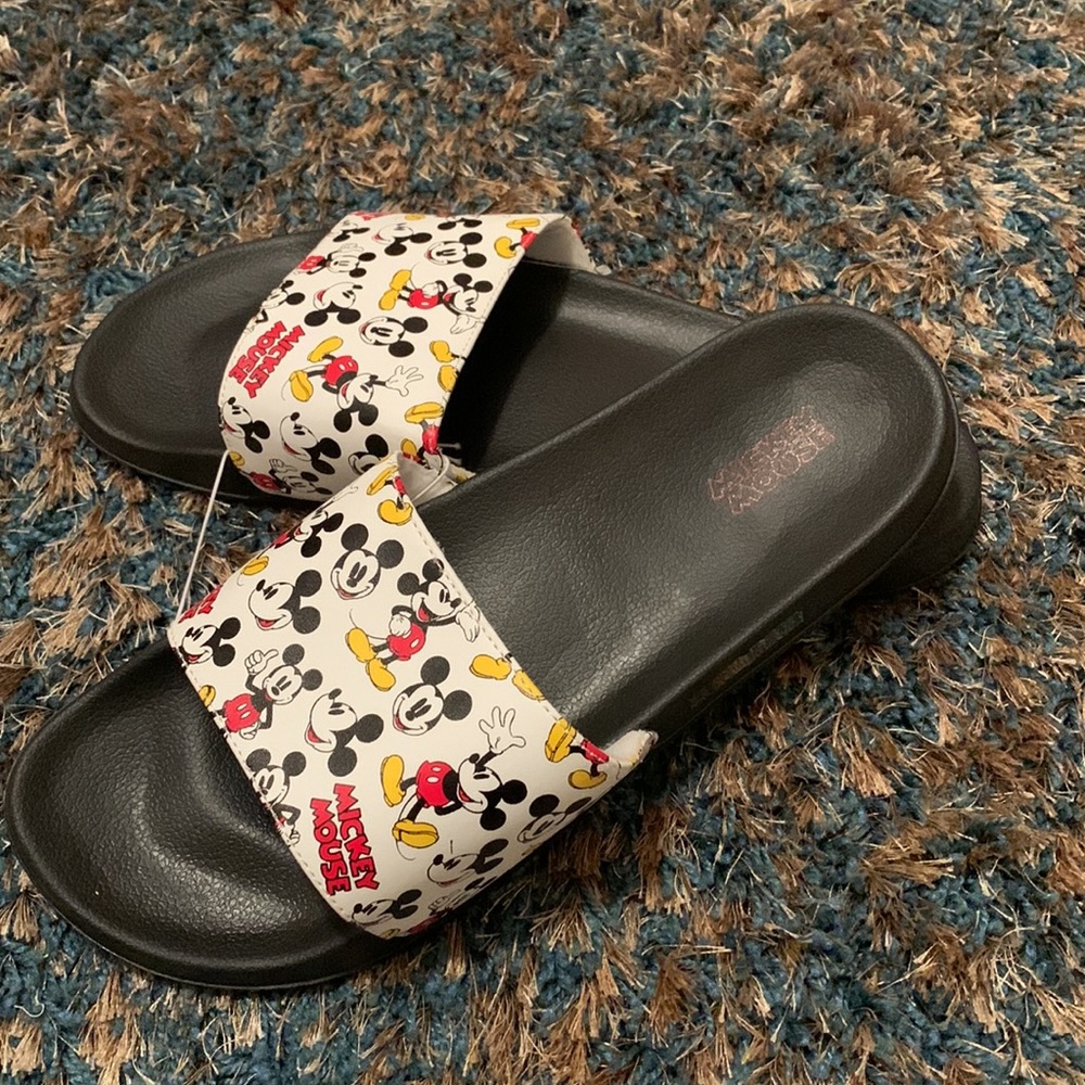Disney Mickey Mouse Ground Up Slides Flip Flops Mens 13